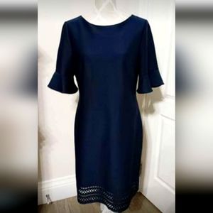 *3/20* Navy Dress with Cutout Bottom